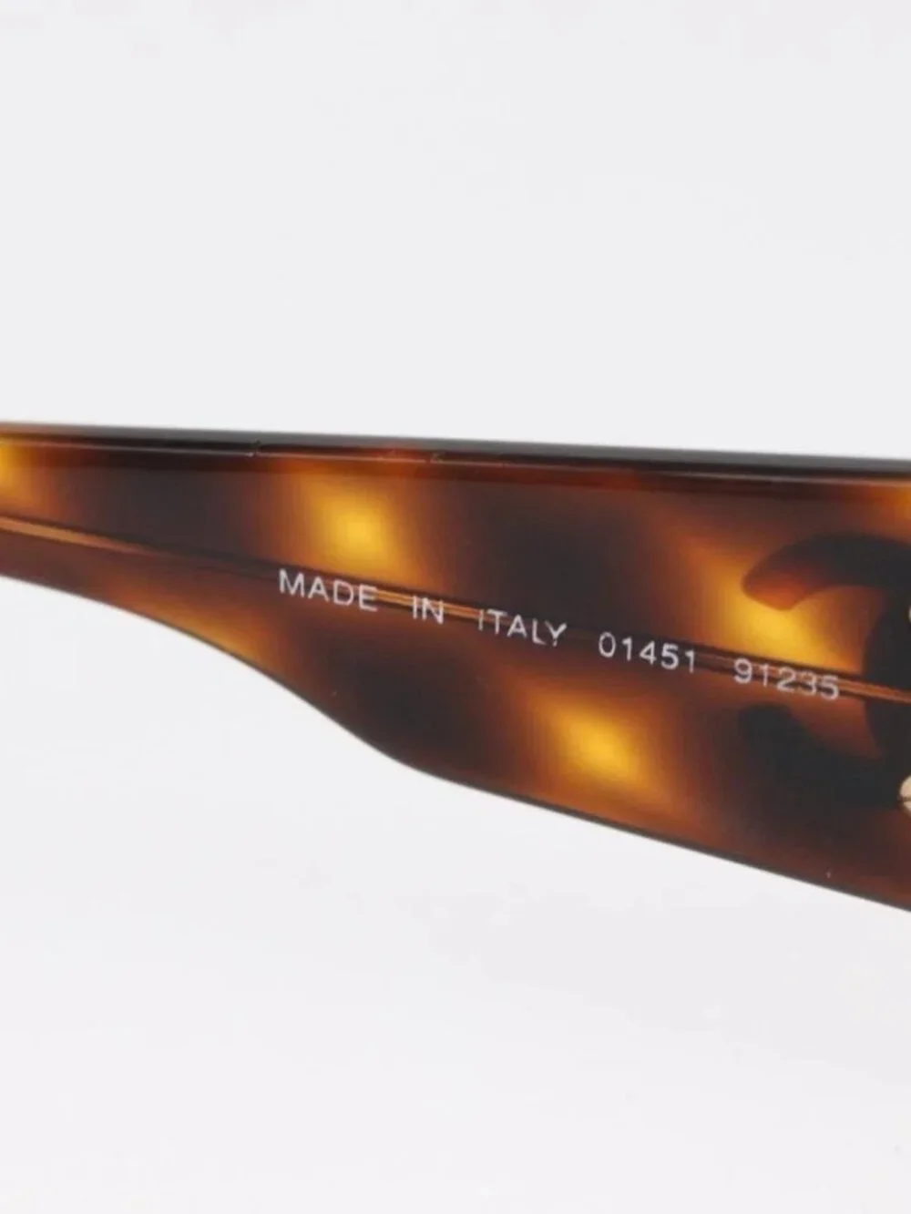 CHANEL Sunglasses Plastic Brown CC Auth 153000